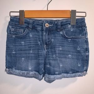 George girls palm tree print cut off shorts